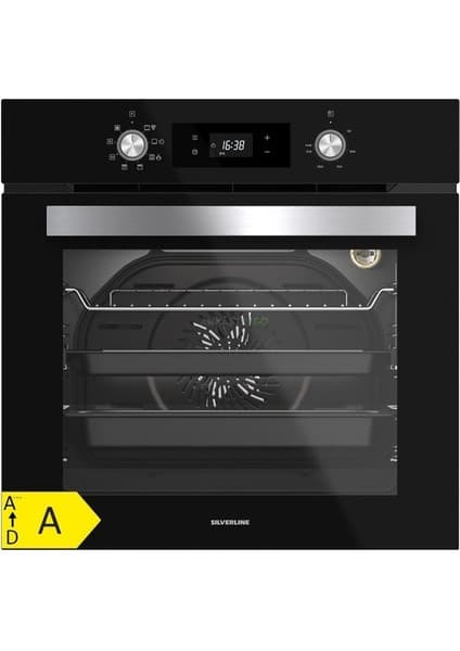 Silverline BO6504B01 S4 Ankastre Fırın Siyah