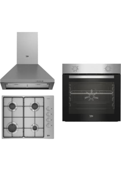 Beko Yeni Eco Inox Ankastre Set (Bfm 310 I + Bomd D 6110 Eı+ Adp 61420 I)