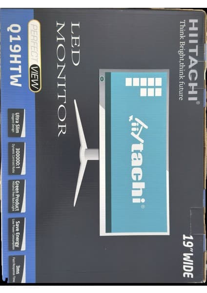 OEM 19 Hıı-Tachı Q19HTW Hd 1440X900 3ms 60hz Hdmı VGA LED Monitör
