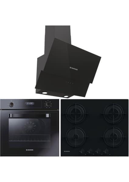 Hoover Siyah Ankastre Set (HDG6C2GBTK-HOT 3051 BI/E-HVW6MBB)