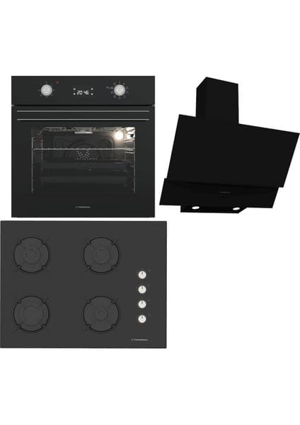 Termikel Ankastre Set (Bo O6555C Db + Bh P7144C B + Ch C6532C Bb)