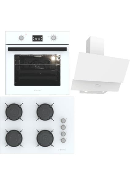 Termikel Ankastre Set (Bo O6555C W + Bh P7144C W + Ch C6532C Ww)