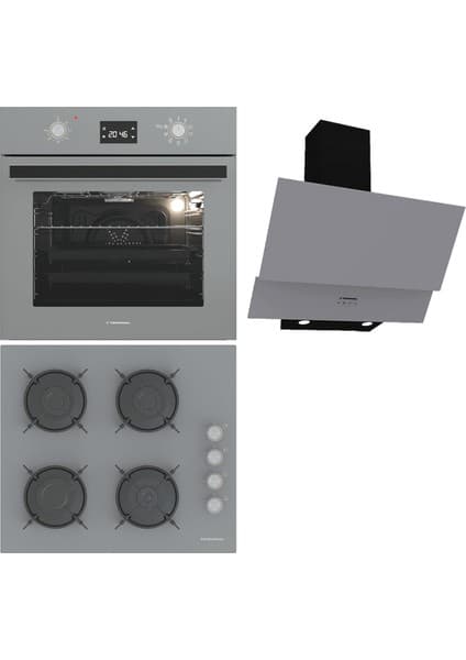 Termikel Ankastre Set (Bo O6555C A + Bh P6144C A + Ch C6532C Ba)