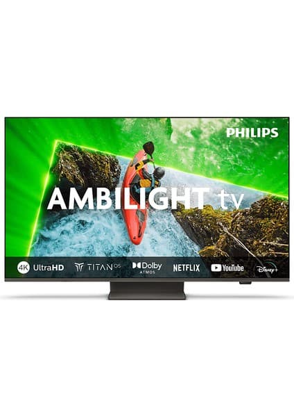 Philips 55PUS8609/62 55'' 139 Ekran Uydu Alıcılı 4K Ultra HD LED Dolby Atmos Titan Os Ambilight TV