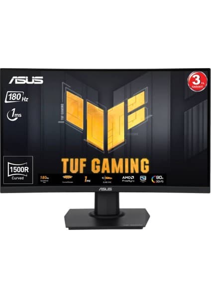 Asus 23.6" VA KAVİSLİ TUF GAMING VG24VQER 1MS 180Hz HDMI-DP Gaming Monitör (1920 X 1080)