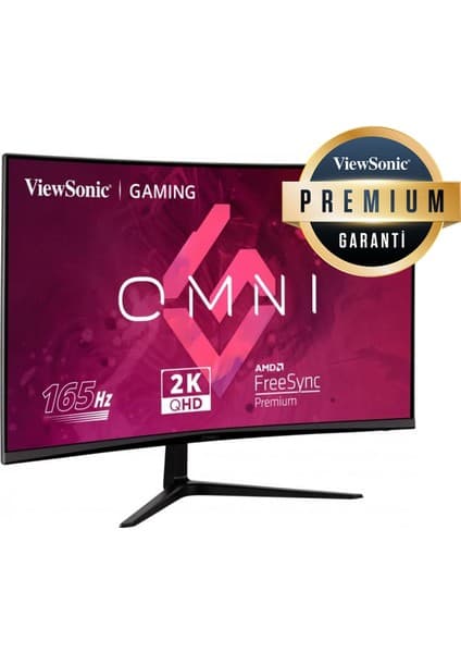 Viewsonic VX3218C-2K 32" 1ms 165Hz (2xhdmı-1xdp) Va Curved Qhd Gaming Monitör
