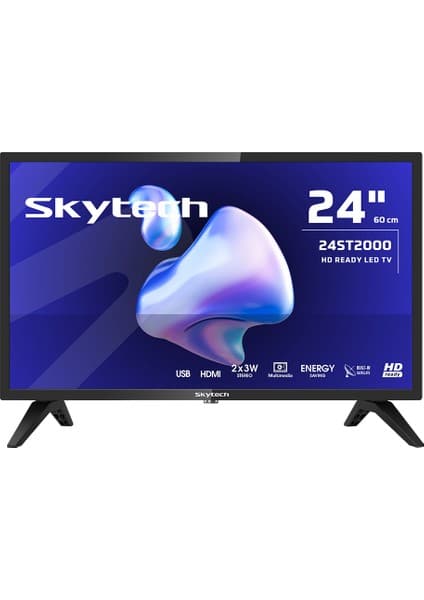 Skytech 24ST2000 24'' 60 Ekran Uydu Alıcılı HD Ready LED TV
