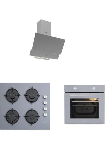 Esty Gri Cam Ankastre Set 3480 - ACO5335S01 - AEF6601S04