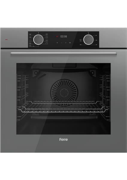 Ferre Fryart Ss Serisi Siyah Set (SS205 + XE63CS +D086 ) - Kare Emaye Izgara 8