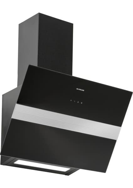 Silverline 3472 Bold Siyah Cam Davlumbaz 60 cm Dekoratif