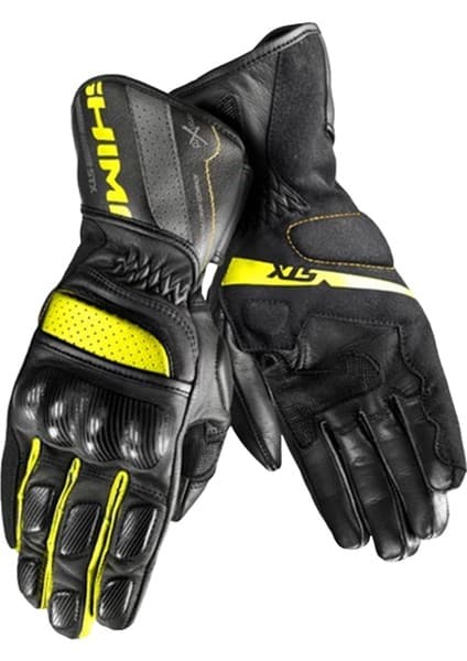 Shıma Stx-2 Korumalı Motosiklet Eldiveni Siyah / Sarı 6