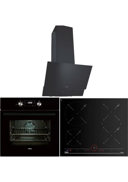 Teka Siyah Ankastre Set ( Atv 60 Bk- Hak 625 Bk- It 6450 )