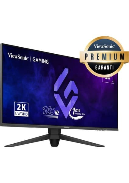 Viewsonic VX3480-2K-PRO 34" Wqhd 21:9 165Hz 1ms Freesync Premium Gaming Monitor