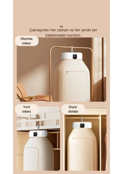 Royues 10 Kg A++ Isı Pompalı Kurutma Makinesi Hızlı Kurutma UV Mavi Işık Sterilizasyon Dijital Panel