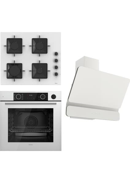 Ferre Steamart Ss Serisi Siyah Set (SS205 + XE64CS +D080 ) - Kare Emaye Izgara 7