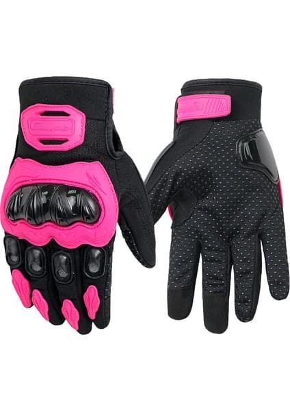 Yafabro Erkek Motosiklet Eldiveni - Pembe M Beden (Yurt Dışından)