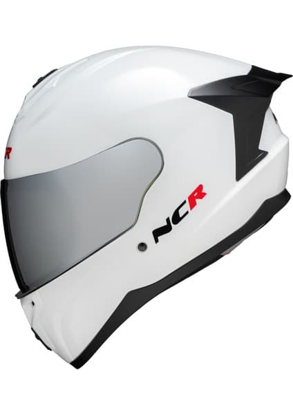 NCR Rapid Aynalı Cam Kapalı Kask (Ece Belgeli) Beyaz