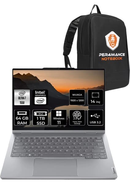 Lenovo Thinkbook 14 Intel Core Ultra 7 155U 64GB 1tb SSD 14\