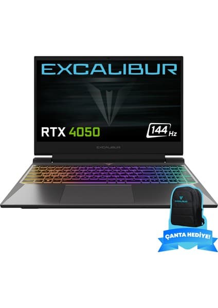 Casper Excalibur G870.1270-DVA0X-B Intel Core i7 12700H 32GB RAM 500GB NVME SSD GEN4 RTX4050 Freedos Gaming Laptop