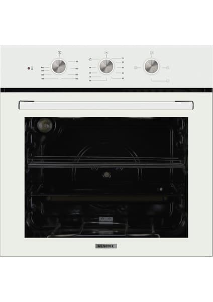 Kumtel Beyaz Cam Ankastre Fırın B66-S2 MT