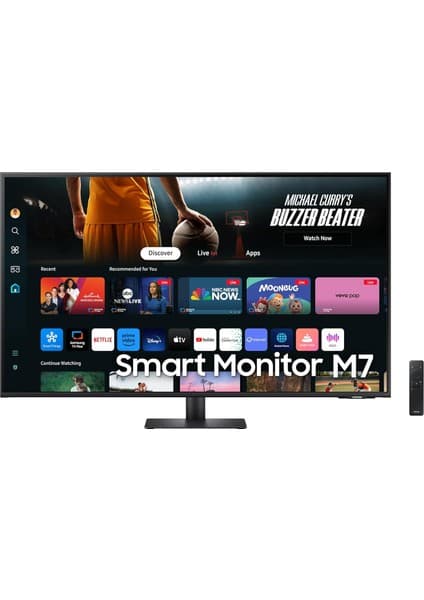 Samsung M7 43" Inç, Uhd, 3840 x 2160, 4k, HDR10, Tizen™ Akıllı Monitör (2025 Model)