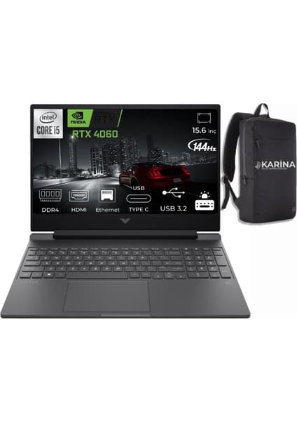 Hp Victus Gaming 15 Intel Core I5 12500H 32GB 2tb SSD RTX4060 WIN11 Pro 15.6\