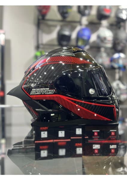 Scoyco 871 Fire Siyah Vizörlü 6