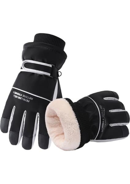 SeeJr Kış Kayak Eldivenleri, Su Geçirmez, Kadife, Kalın, Sıcak, Rüzgar Geçirmez ve Soğuğa Dayanıklı, Kadınlar Için Elektrikli Motosiklet Sürüş Eldivenleri (Yurt Dışından)