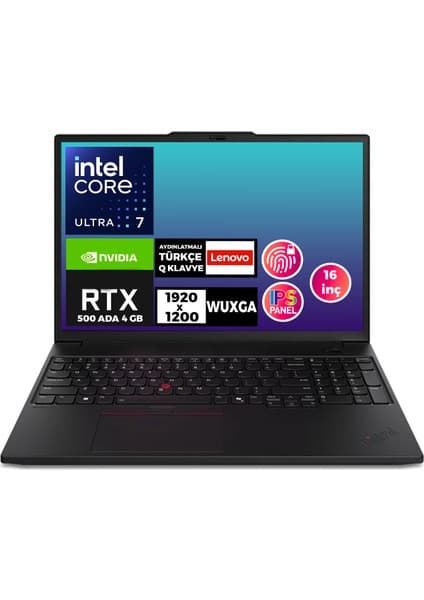 Lenovo Mws Thinkpad P16S G3 Ultra 7 155H 40GB 2tb SSD 4 GB Rtx 500 16\