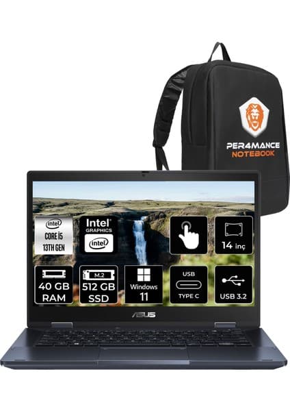 Asus Expertbook B3 Flip Intel Core I5 1335U 40GB 512GB SSD 14\