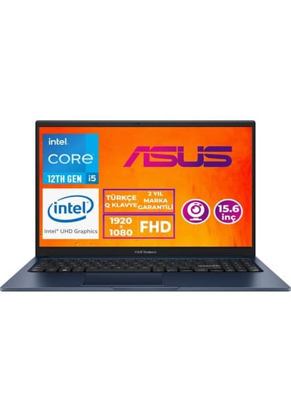 Asus Vivobook 15 I5-1235U 8gb 256GB SSD 15.6\