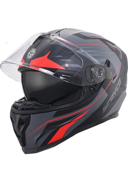 Scoyco 869 Wind Full Face Kask 8