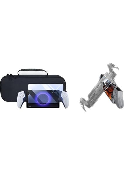 Teknoroket Ps Portal Çanta , Şok Emici Arka Kılıf (Sert Koruyucu Kabuk) ve Ekran Koruyucu Seti