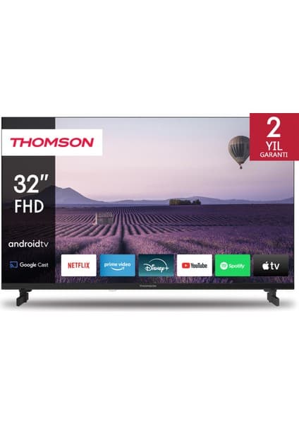 THOMSON 32FA2S13 32" 82 Ekran Uydu Alıcılı Full HD Dolby Audio Android LED TV