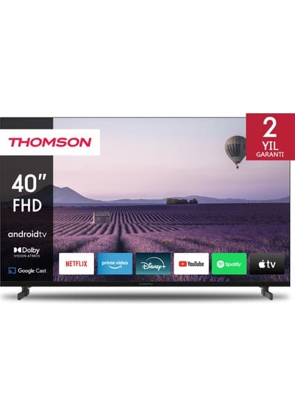 THOMSON 40FA2S13 40" 101 Ekran Uydu Alıcılı Full HD Android Smart LED TV