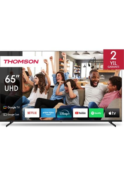 THOMSON 65UG4S14 65" 164 Ekran Uydu Alıcılı 4K Ultra HD Smart Google LED TV