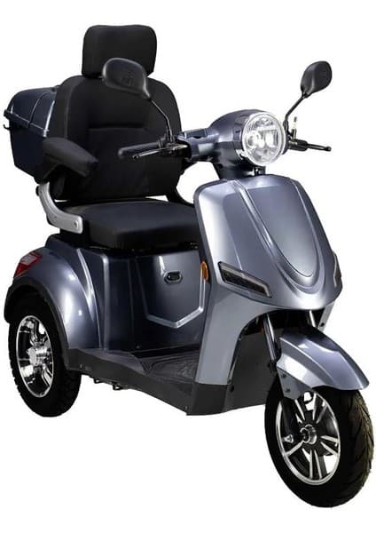 Volta Vm4 Neo Elektrikli Motosiklet 110 Kg Taşıma Kapasitesi ve 3 Tekerlek ile Gri Renk