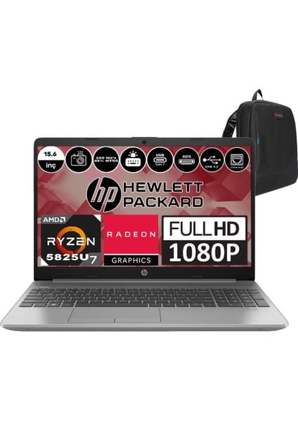 Hp 255 G9 Amd Ryzen 7 5825U 16GB 1tb SSD Radeon Vega 8 Windows 11 Pro 15.6\