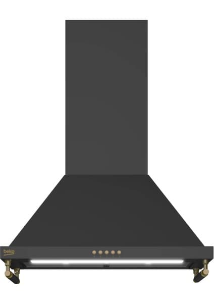 Beko Bdp 6045 Rant Duvar Tipi Davlumbaz Yüksek Emiş Gücü 415 m3/sa Antrasit Renk