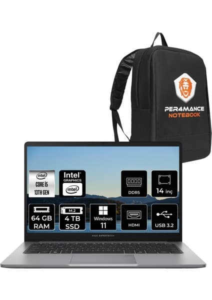 Asus Expertbook P1 Intel Core I5 13420H 64GB 4tb SSD 14\