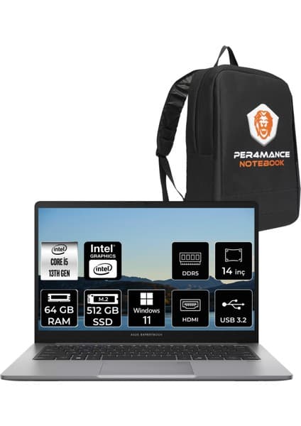 Asus Expertbook P1 Intel Core I5 13420H 64GB 512GB SSD 14\