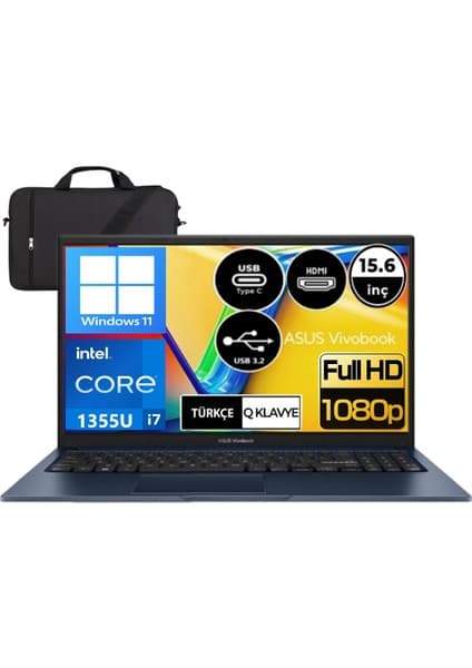 Asus X1504VA Intel I7-1355U 8 GB Ram 2tb SSD 15.6\