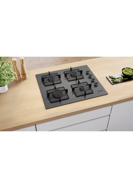 Siemens EO6C8PP30O IQ300 Gazlı Ocak 60 cm Sert Cam