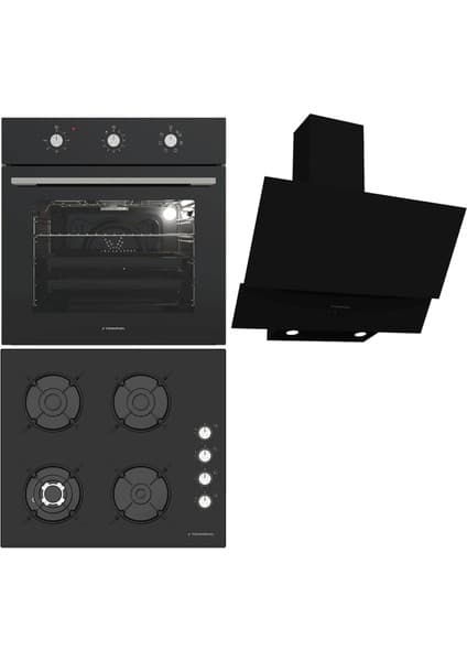 Termikel Ankastre Set (Bo O6435C B + Bh P6194C B + Ch C6532C Bb)