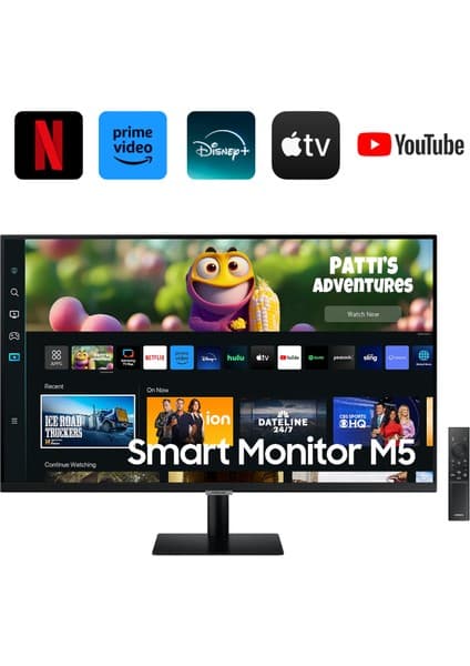 Samsung M5 (2025 Model) 32 Inç FHD Wi-Fi+Bluetooth+Smart Hub+Akıllı Kumanda Hoparlörlü Smart TV (2 Yıl Samsung Türkiye Garantili)