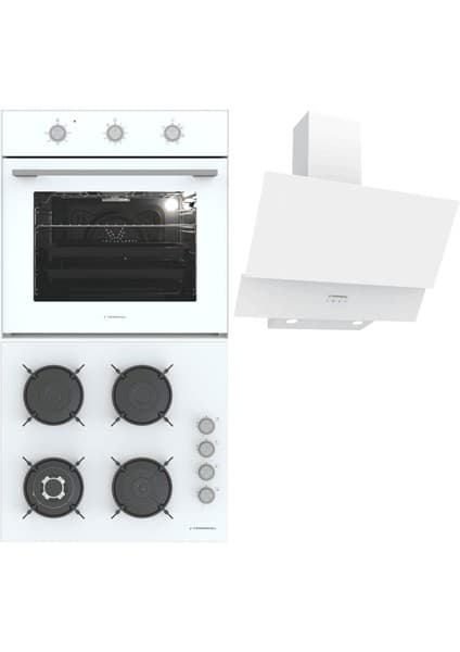 Termikel Ankastre Set (Bo O6435C W + Bh P6194C W + Ch C6532C Ww)