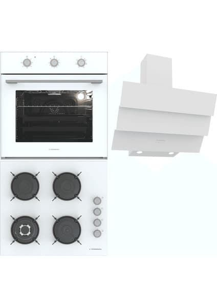 Termikel Ankastre Set (Bo O6435C W + Bh P6194C W + Ch S6532C Ww)