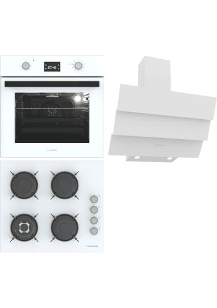 Termikel Ankastre Set (Bo O6555C W + Bh P6194C W + Ch S6532C Ww)