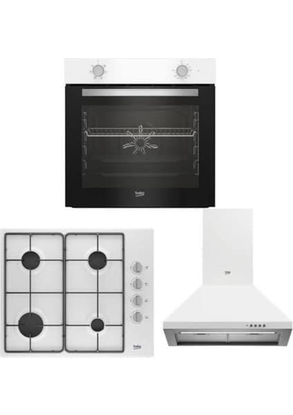 Beko Bfm 310 B 6110 Eb Adp 61420 B 3’lü Ankastre Set (Fırın + Ocak + Davlumbaz)