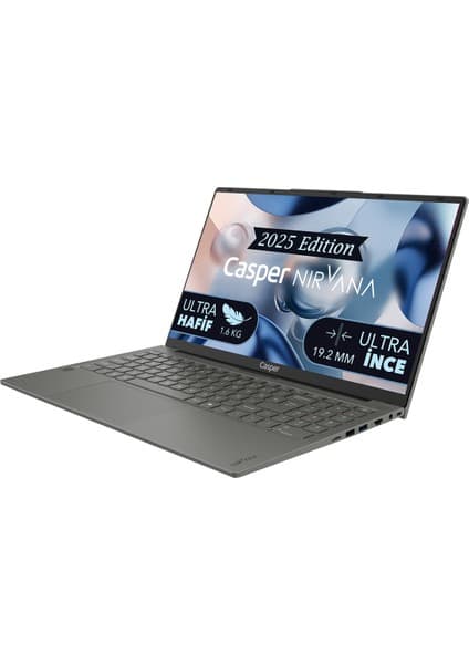 Casper Nirvana X600.7430-BU00X-G-F-D2D1 Amd Ryzen 5-7430U 16GB Ram 250GB Nvme SSD 15,6 \